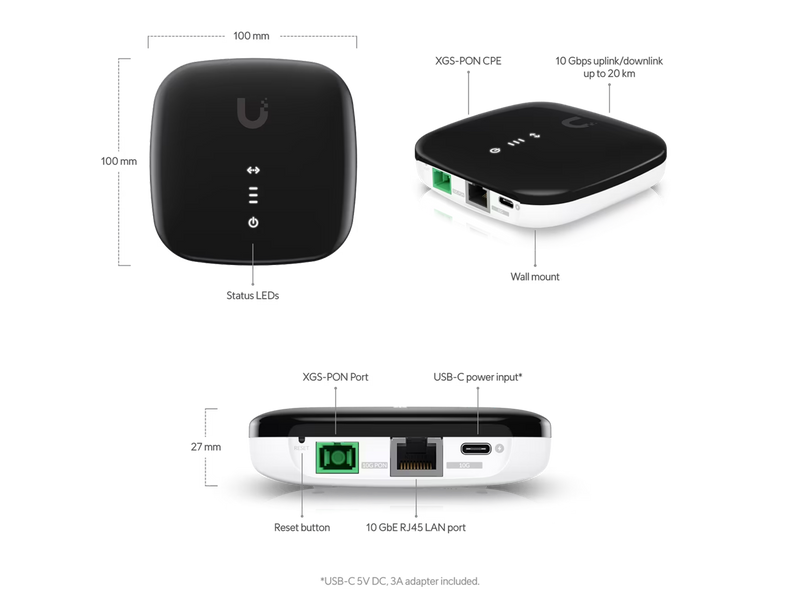 Ubiquiti UISP Fiber XGS PON CPE  UISP-FIBER-XGS