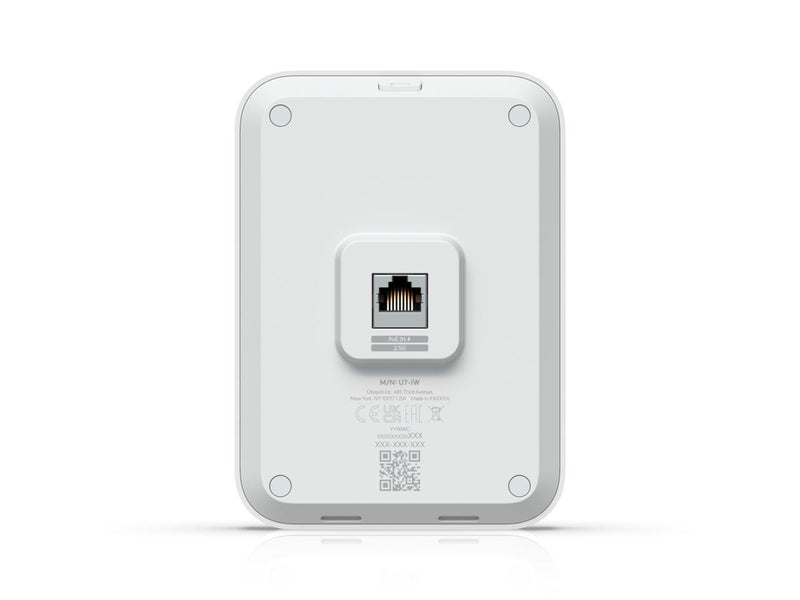 Ubiquiti U7 In-Wall, Wall-Mounted WiFi 7 Access Point with 4 Spatial Streams and