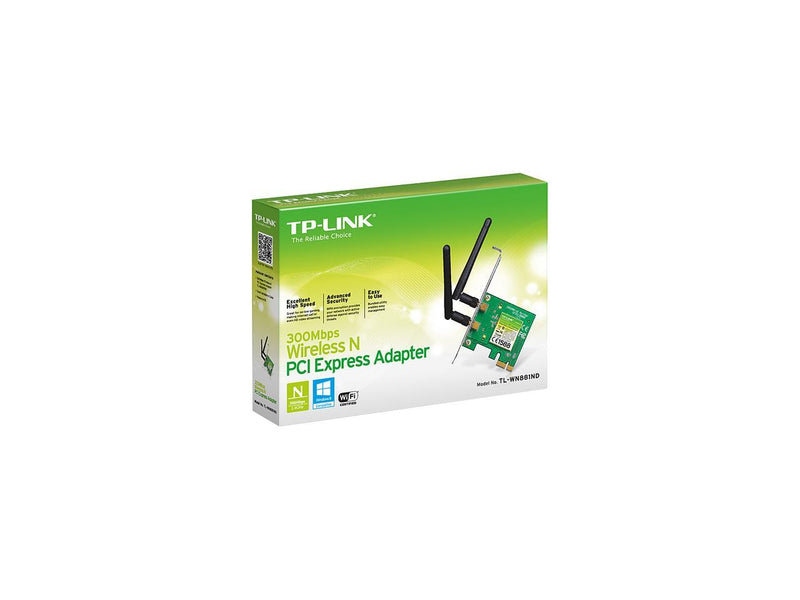 TP-Link N300 PCIe WiFi Card (TL-WN881ND), Wireless network Adapter card for PC