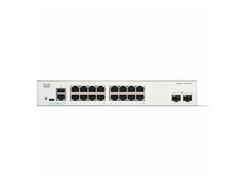 Cisco Catalyst C1200-16T-2G Ethernet Switch - 16 Ports - Manageable - Gigabit