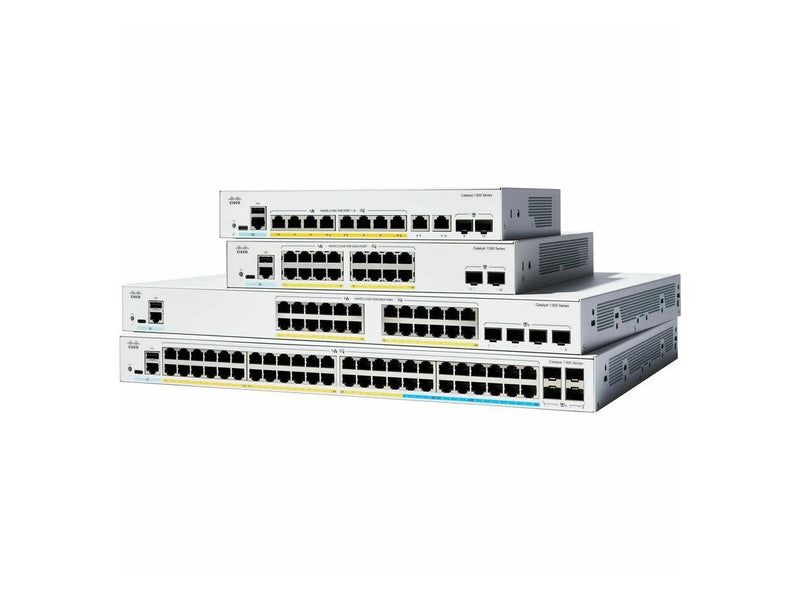 Cisco Catalyst C1300-24P-4G Ethernet Switch, 24 Ports, Manageable, Gigabit