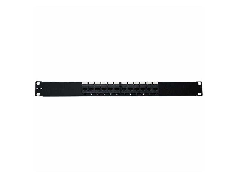 4xem 4XRMC5EPP12 12 Port CAT5E Rackmount Patch Panel