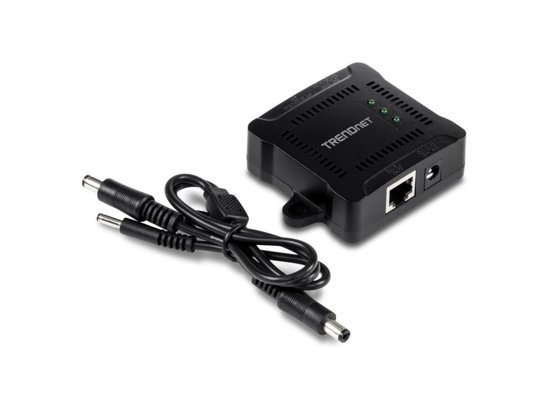 TRENDnet Gigabit PoE Splitter, 1 x Gigabit PoE Input Port, 1 x Gigabit Output