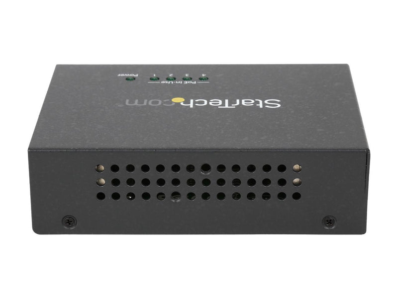 StarTech POEINJ4G 4-port Gigabit midspan - PoE+ injector - 802.3at / af