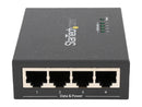 StarTech POEINJ4G 4-port Gigabit midspan - PoE+ injector - 802.3at / af