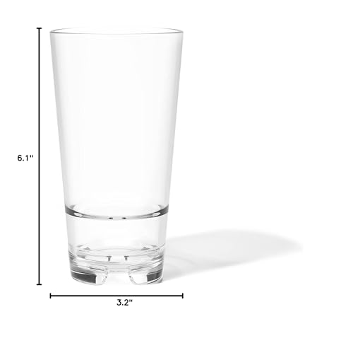 TOSSWARE PRO 16oz Pint, SET OF 24, Premium Quality, Tritan Dishwasher Safe - Brand New