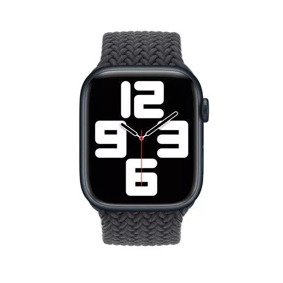 APPLE WATCH 45MM BRAIDED SOLO LOOP - SIZE-8 - MIDNIGHT - Brand New