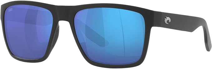 Costa Del Mar Men's Paunch Square Sunglasses 06S9050 - BLUE/MATTE BLACK Like New