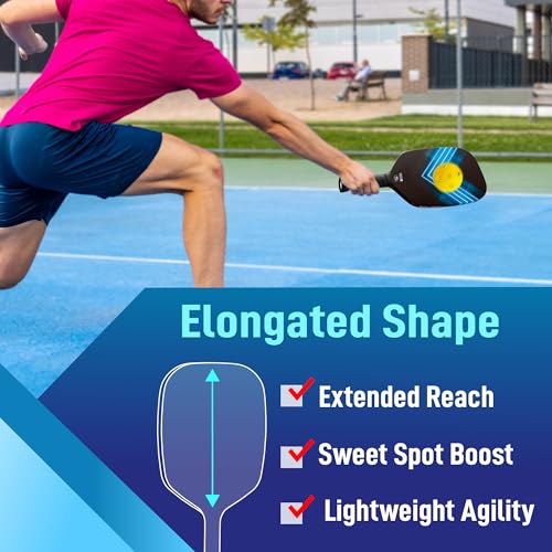 Pickleball Paddles, USAPA Carbon Fiber Pickleball Paddle with Ball Cover - Brand New