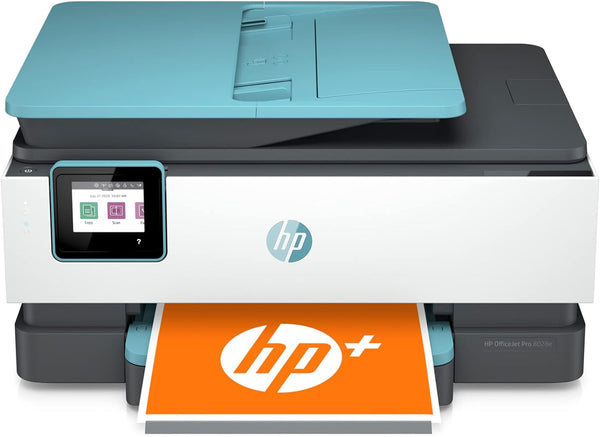 HP OfficeJet Pro 8028e All-in-One Wireless Color Inkjet Printer 20 ppm - Blue Like New