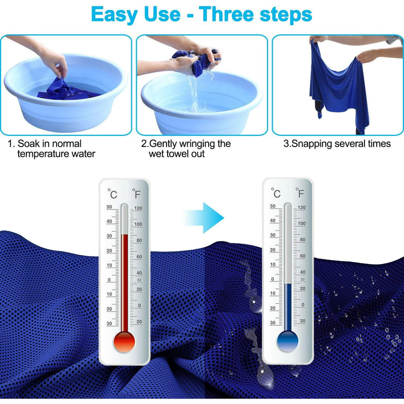 COOLFCA COOLING TOWEL - GRAY - Like New