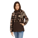OLBL006 BILLABONG WOMEN'S FLEECE QUILTED TECH JACKET TOFFEE SIZE M - Brand New