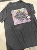 HURLEY SHORT SLEEVE NINTEEN NINTY NINE GRAPHIC TEE - SIZE: MEN M - BLACK - Brand New