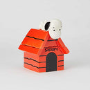 Enesco Peanuts Snoopy on Top of House Ceramic Cookie Jar 3 Salt Pepper Shaker - Brand New