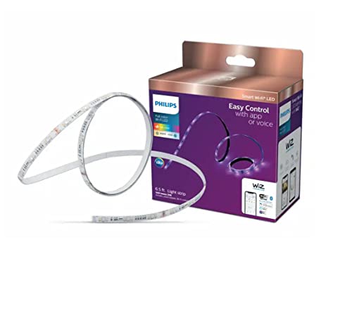 PHILIPS SMART WI-FI WIZ COLOR LIGHT STRIP 6.5FT (2M) STARTER KIT 25249 - WHITE - Brand New