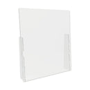 DEFLECTO COUNTER TOP BARRIER FULL SHIELD ACRYLIC 2/CARTON (PBCTA3136F) - CLEAR - Brand New