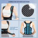 Medsarar Back Brace Posture Corrector, Adjustable Breathable, Size M, Black - Like New