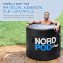 LIFEPRO NORDPOD ICE BATH TUB PORTABLE COLD PLUNGE WATER THERAPY POO MEDIUM BLACK - Like New