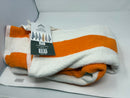 NOBLE HOUSE CABANA BATH TOWEL, 80/20 COTTON, 36X66 - ORANGE WHITE - Brand New