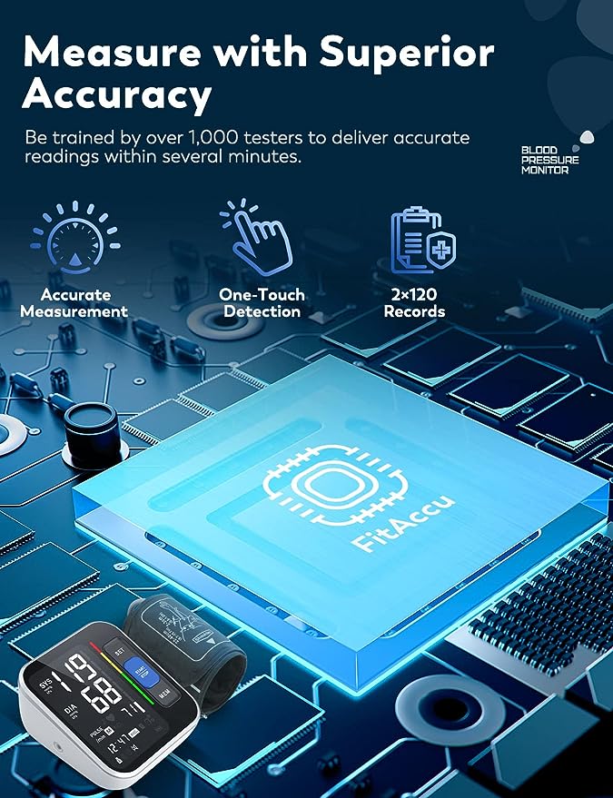 ATUDER Blood Pressure Monitors 8.7”-15.7” Large Backlight - Scratch & Dent