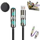 Pursuit 4-in-1 240w Superfast 4ft Charging Cables Dodorado/Glowflip - Black - Like New