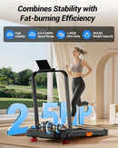 CURSOR FITNESS 15% INCLINE WALKING PAD TREADMILL WITH HANDLE BAR - BLACK - Like New