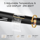 NICEBAY TITANIUM FLAT IRON HAIR STRAIGHTENER CURLER 2 IN 1,FAST HEATING - GOLD - Like New
