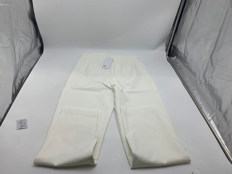 OVI FASHION WOMEN'S PANTS - SIZE: WOMEN L - WHITE - Brand New