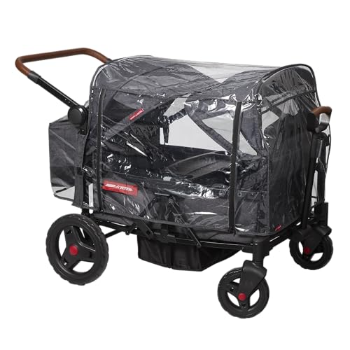 RADIO FLYER RAIN COVER, BABY TRAVEL GEAR BAG, WAGON STROLLER SUMMER - BLACK - Brand New