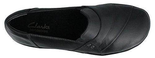 26062909 CLARKS WOMEN MAY MARIGOLD SLIP-ON LOAFER BLACK UK 8.5 EU 42.5 W8.5 - Like New