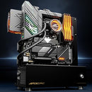 OCPC Micro ATX Freestyle Open Air PC Case ATX Power Supply - Black - Brand New