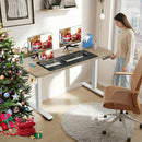 FAREXON ELECTRIC STANDING DESK ADJUSTABLE HEIGHT ,FOOT PAD - OAK GRAY - Like New