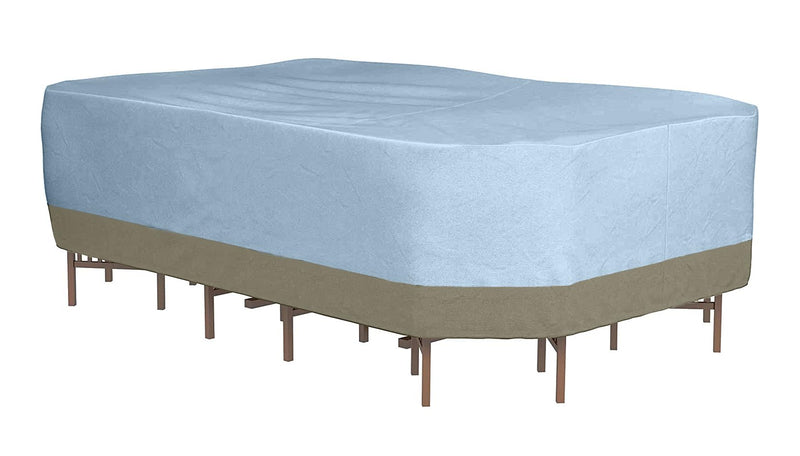 MONSOON Medium 105 in. Rectangle Patio Table with Chairs Cover 105L x 82W x 32H - Like New