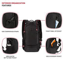 SWISSGEAR BACKPACK NARROW DAYPACK, 18-INCH - BLACK BALLISTIC - Like New