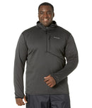 COLUMBIA BIG & TALL PARK VIEW FLEECE 1/2 ZIP SIZE MEN M - BLACK HEATHER - Brand New
