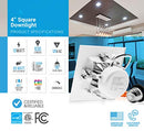PARMIDA 4 inch Dimmable LED Square Recessed Retrofit Can Lights - Brand New
