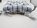 Arlee Home Fashions Cottage Check Chair Cushions, Set of 4 - Slate - Brand New