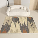 FINOREN Minimalist Area Rug,Ripple Line Soft Non-Slip Rug 4x6 Feet -Beige Gray - Brand New