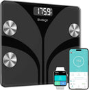 BVEIUGN BODY COMPOSITION ANALYZER DIGITAL BATHROOM SMART SCALE LED - GRAY/BLACK - Like New