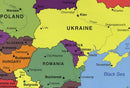 2004 map of Europe Size 20x24 - Ready to Frame Europe continent map - Brand New