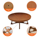 Outdoor Fire Pit Wood Burning Firepit 23.6 Inch Camping Grill Fire Bowl - Brand New