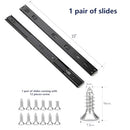 Ravinte 22" Soft Close Drawer Slides 10 Pairs 20 Pack - Black - Brand New