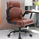 BRICK ATTIC LEATHER OFFICE CHAIR - VINTAGE BROWN - Like New
