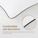 ACANVA PILLOW KING WHITE/BLACK TRENDING ISSUES - Like New