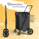 Our Modern Space Shopping Cart Liner Large 360° Swivel - Black - Brand New