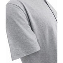 JAMES TAILOR GALAXY MEN'S SHORT SLEEVE KNIT BUTTON DOWN SHIRT, 3XL, HEATHER GRAY - Brand New
