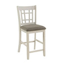 Lexicon Junipero Antique White Full Back Counter Height Chair (Set of 2) - Brand New