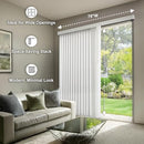CHICOLOGY VERTICAL BLINDS DOOR BLINDS BLINDS SHADES BLACKOUT VBOW7884 - WHITE - Like New
