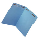 OFFICE DEPOT COLOR FASTENER FILE FOLDERS LEGAL SIZE BLUE PACK OF 50 OD27040 - Like New