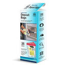 Nadex Tamper-Evident Deposit Bags, 9" x 12", Pack Of 25 Bags - Clear - Brand New